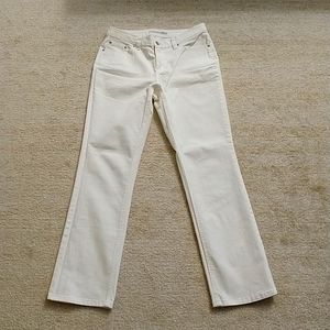 St. John's Bay White Straight Leg Jeans